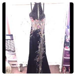 COPY - Beautiful jovani black beaded prom dress